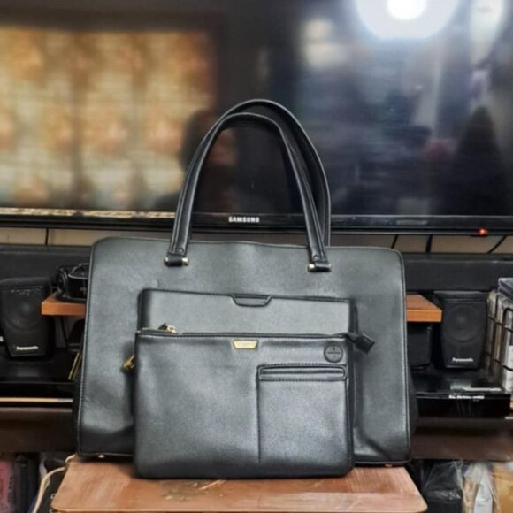 Tutilo New York Women Laptop Tote Bag with Detachable Clutch - Picture 3 of 16